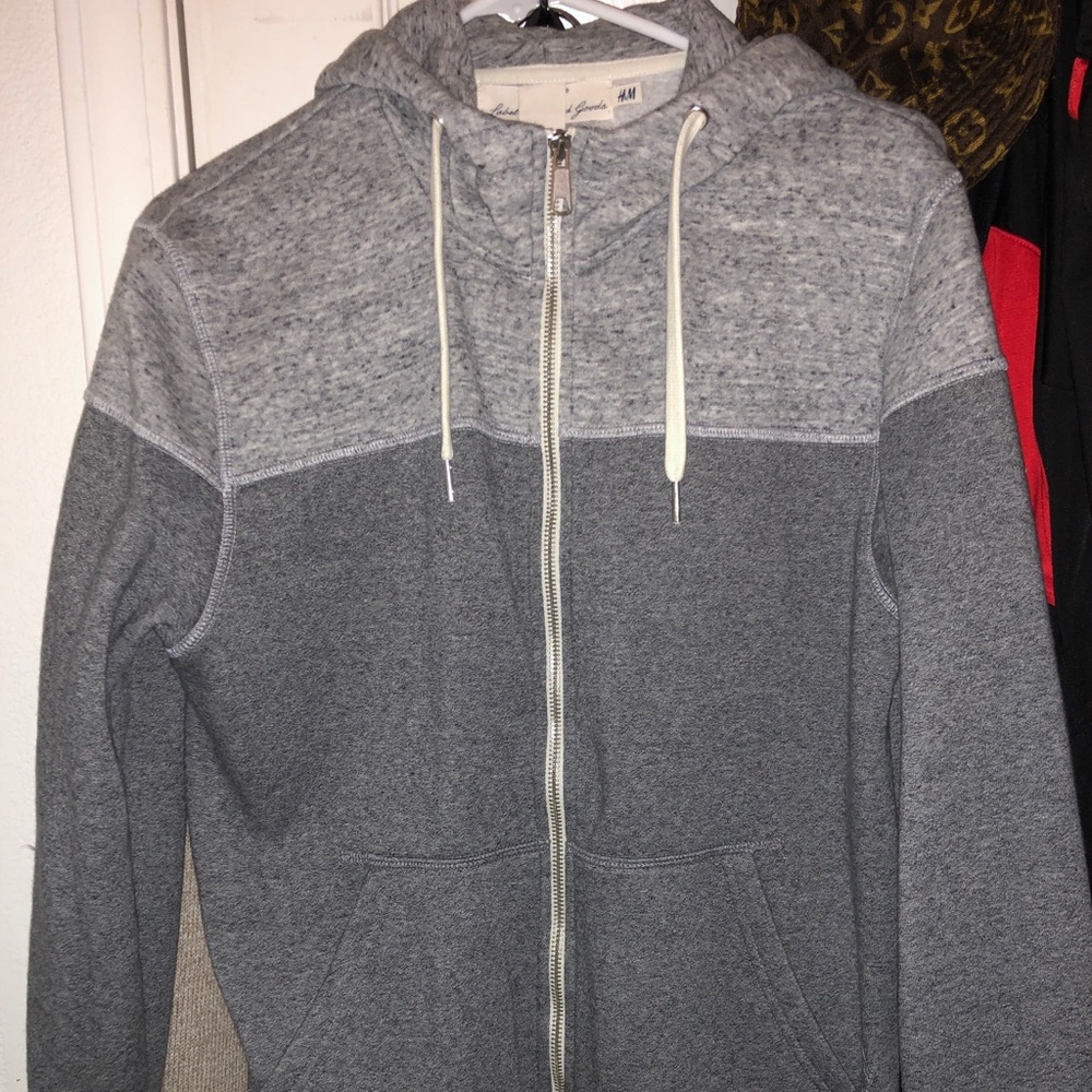 H&M Gray ZIP Up Sweatshirt